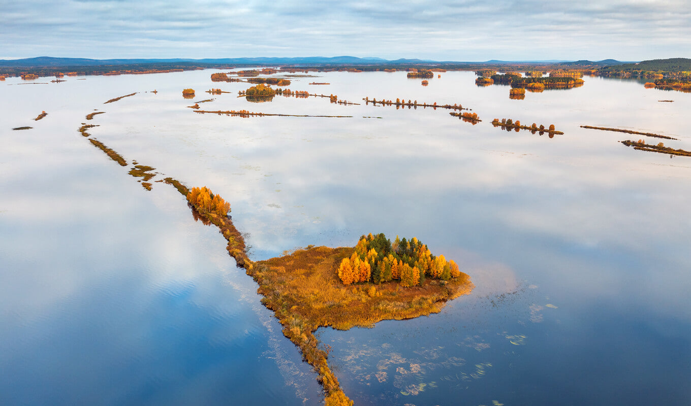 Unique road with water around it, Loppi Finland