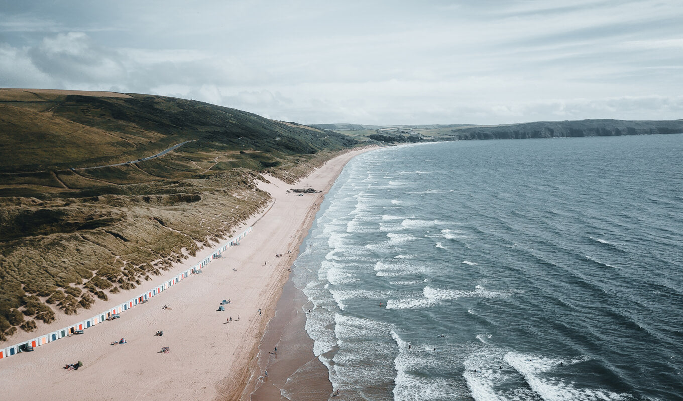 Woolacombe sand wide and expansive sandy beach