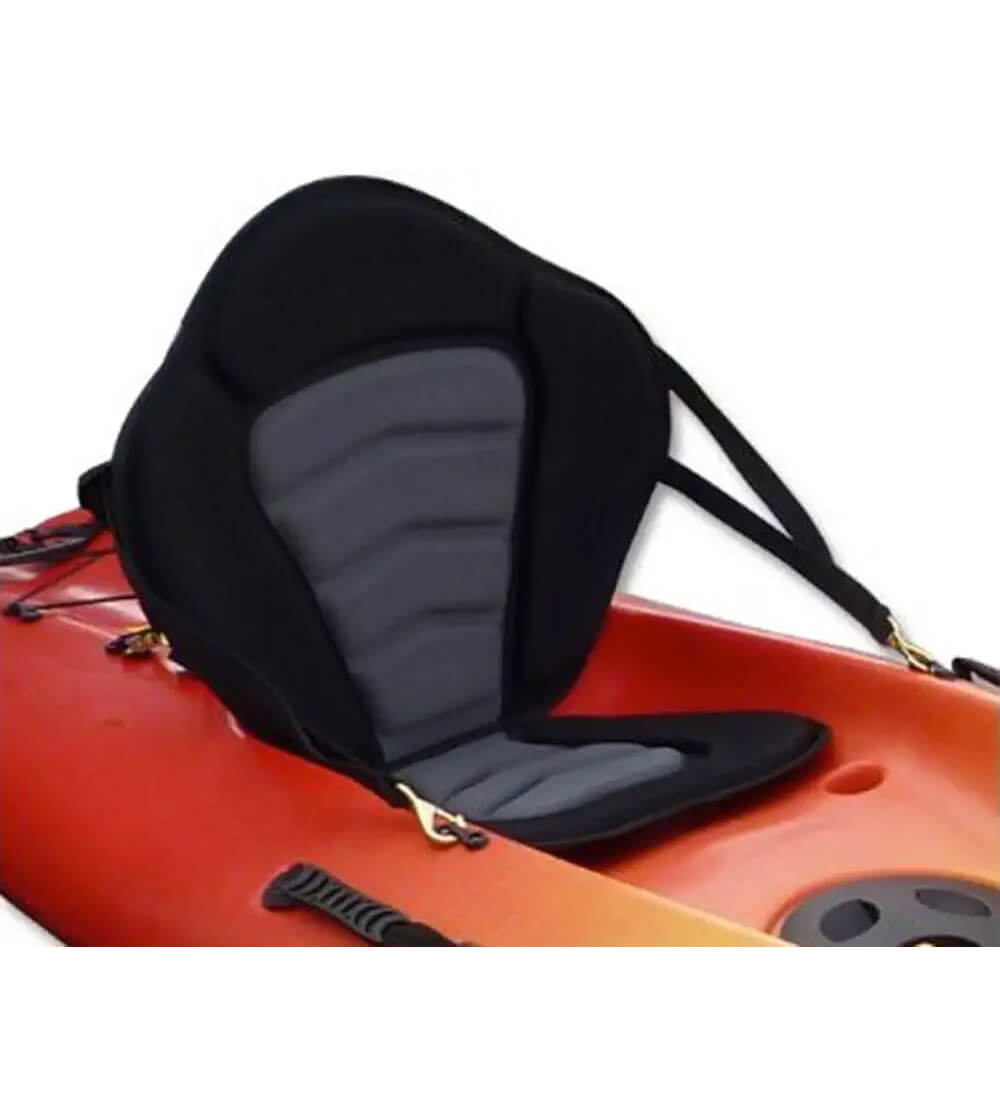 Pactrade Marine Adjustable Straps Black Gray Padded Deluxe Kayak Seat Detachable Storage Back Backpack Bag