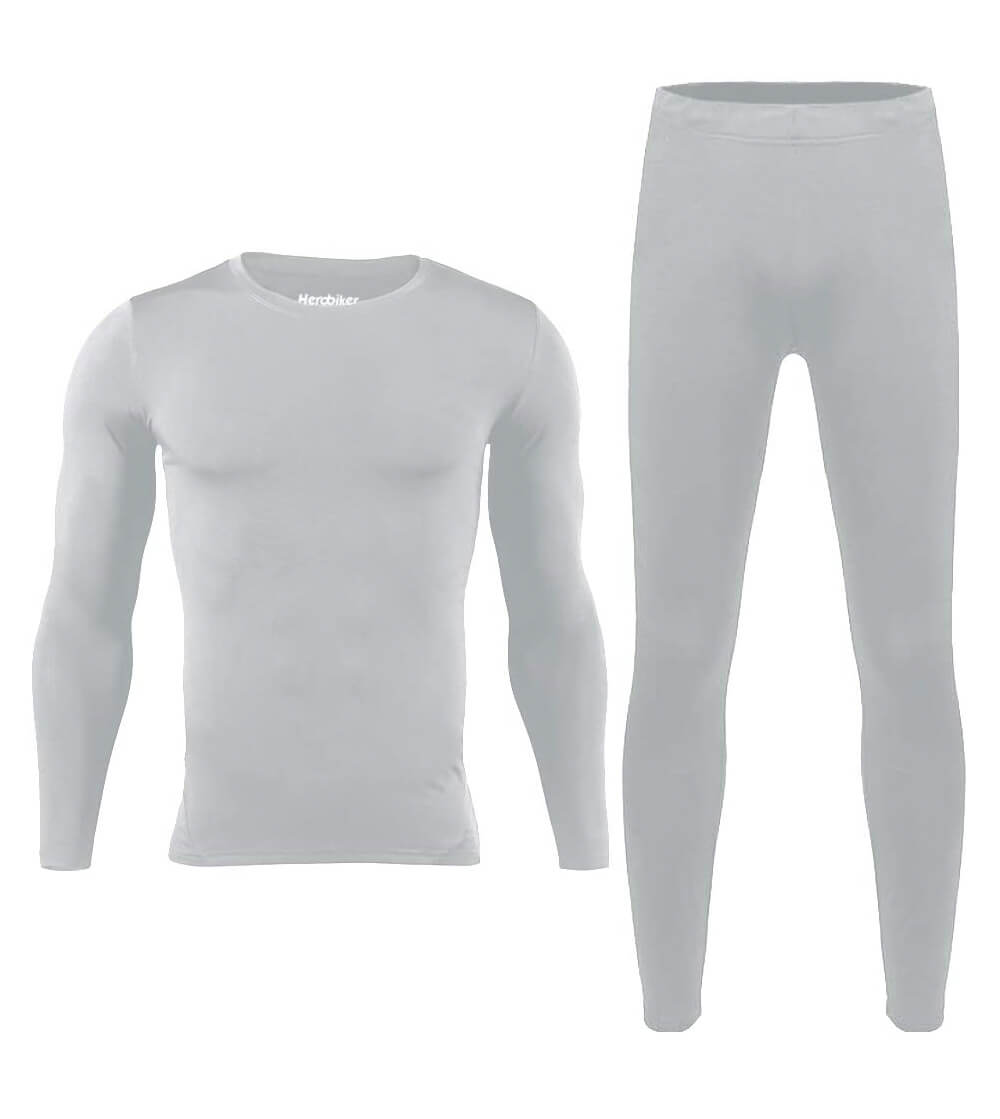 Grey Herobiker mens thermal underwear