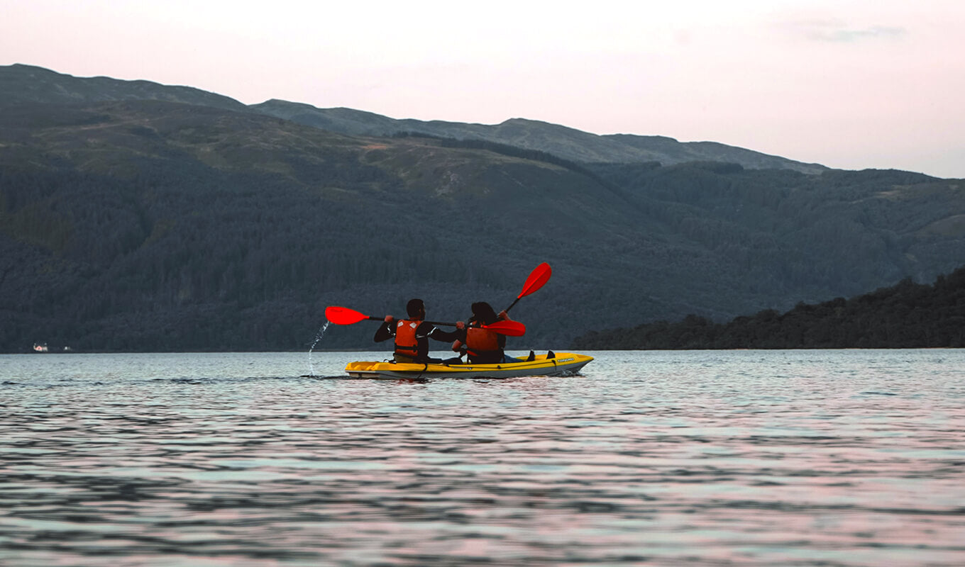 Early morning kayak trips on Loch Lomond