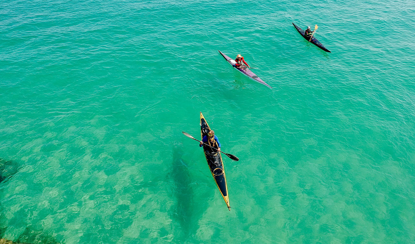 kayak for racing in the ocean