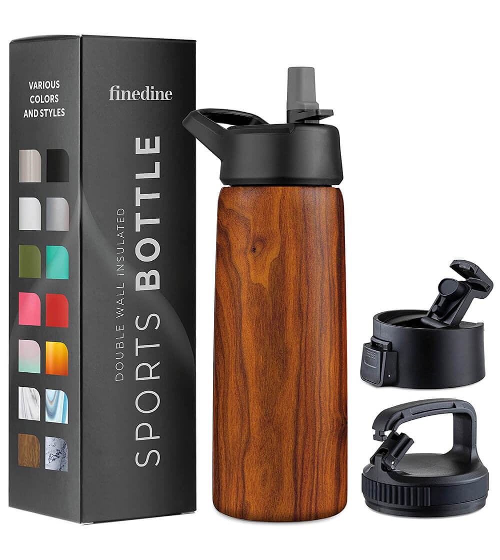 Fine dine triple insulated stainless steel water bottle