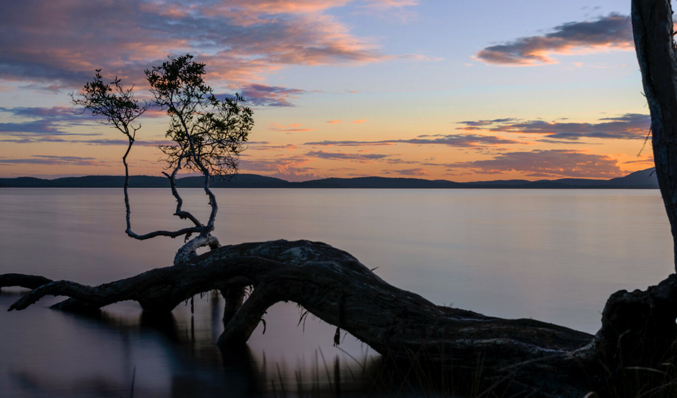 Sunset at Myall Lakes, New South Wales