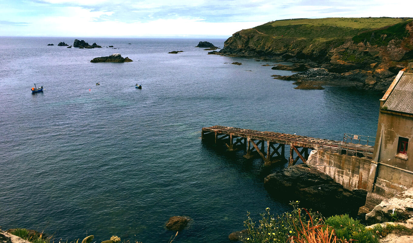 Boote an der Mündung des Kamels in Cornwall