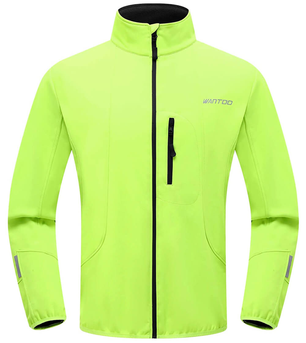 Green Wantdo men's winter cycling thermal jacket