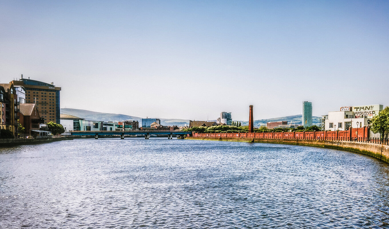 Lagan River in Belfast, Northern Ireland