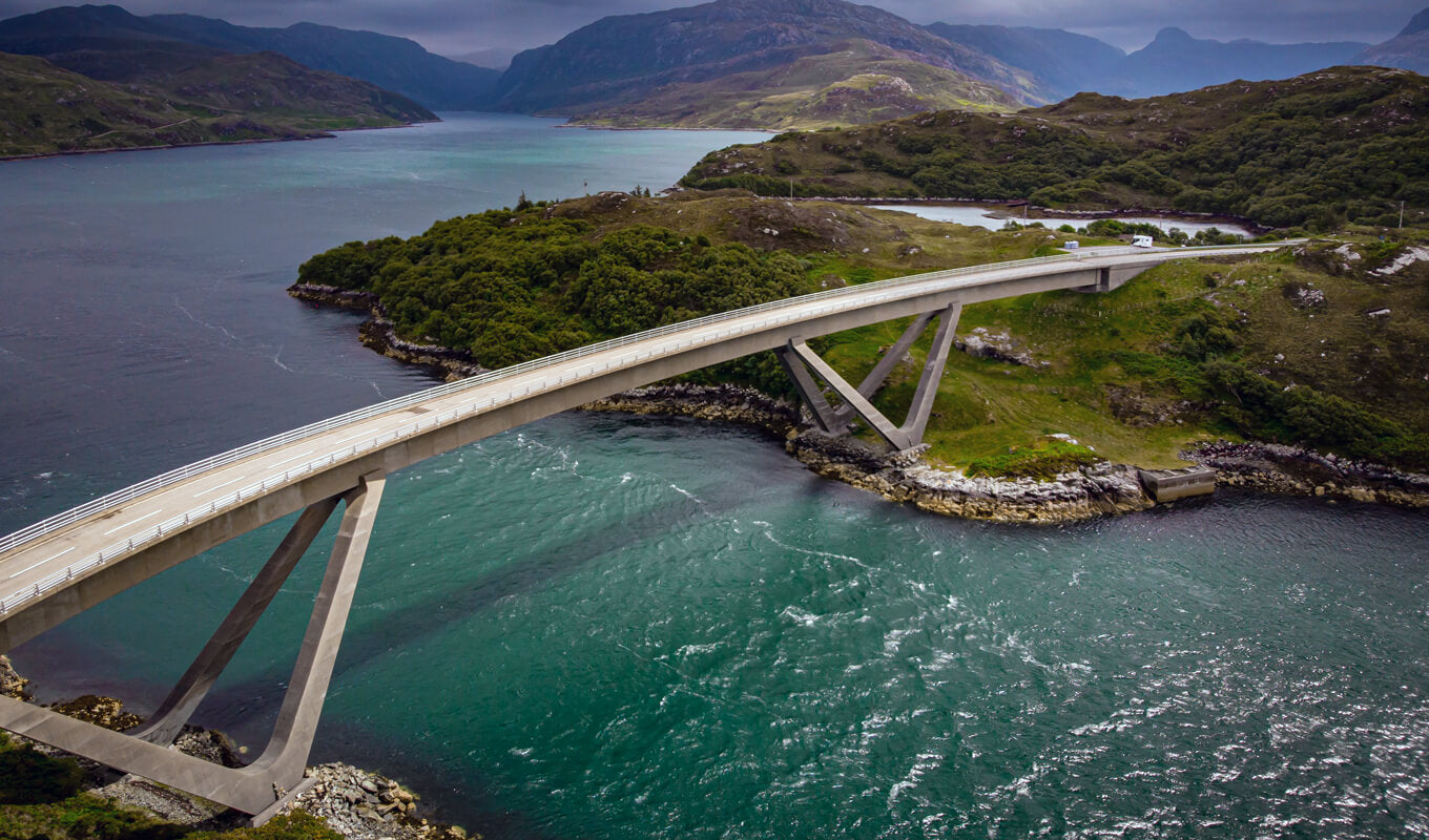 Kylesku bridge in North Coast 500