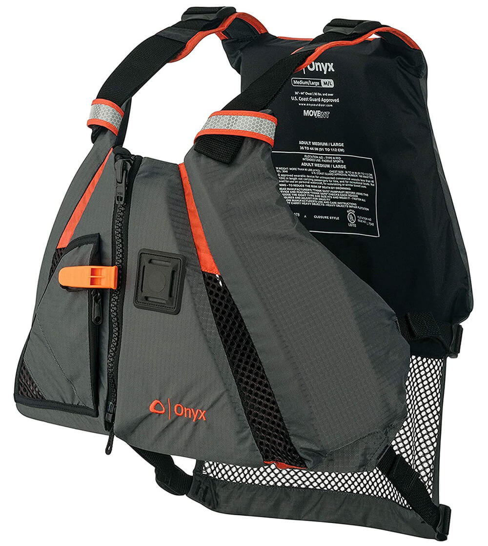 Orange Onyx movement dynamic life vest