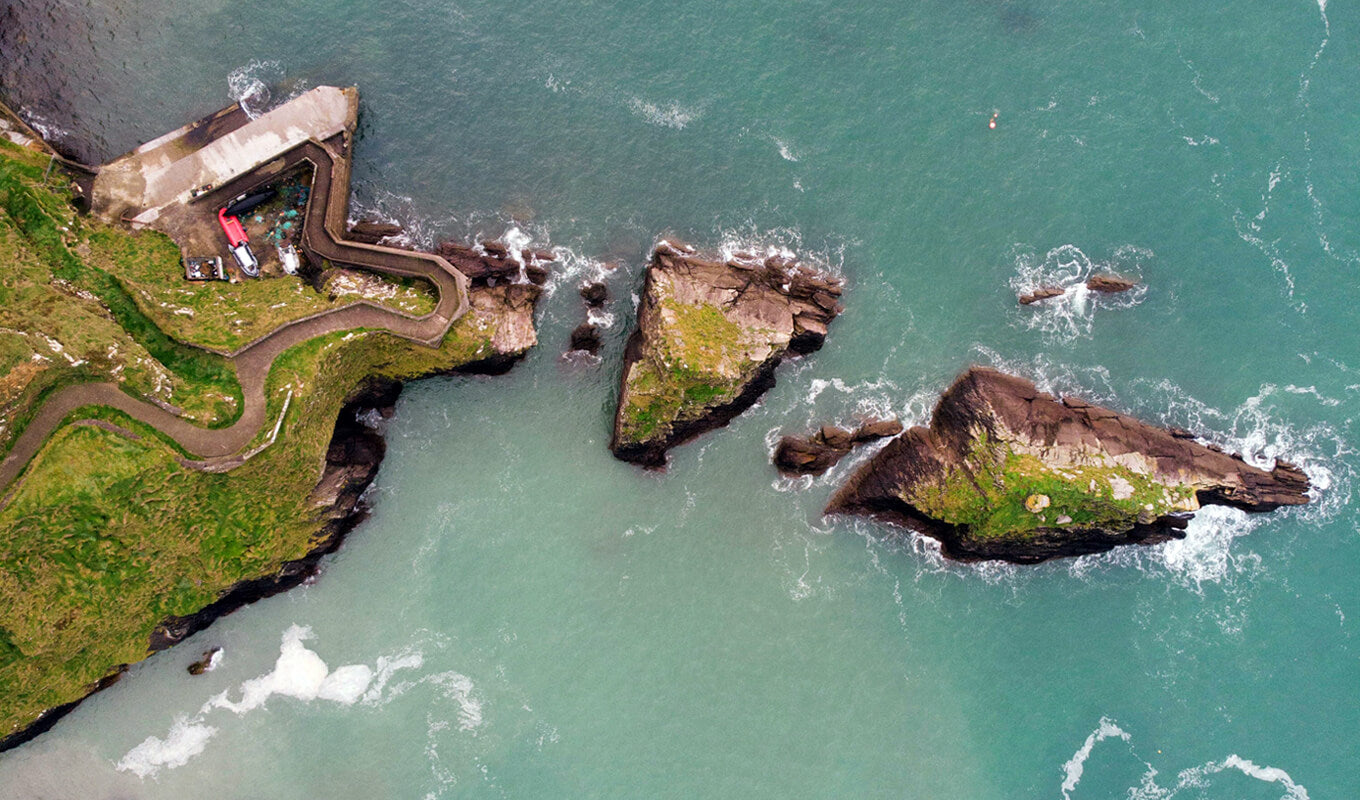 Flat water of Dingle harbour, Ireland