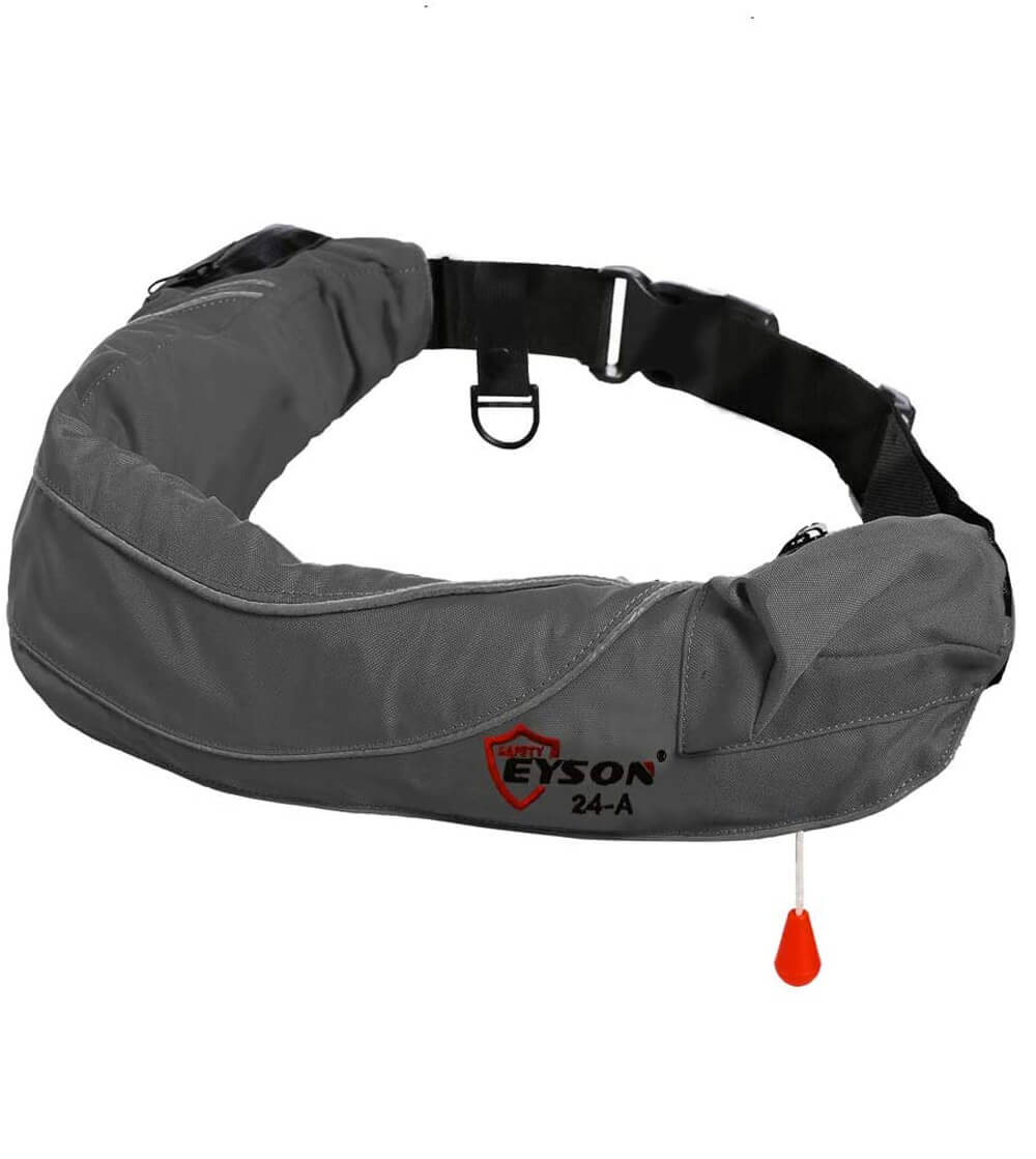 Grey Eyson inflatable life ring belt pack