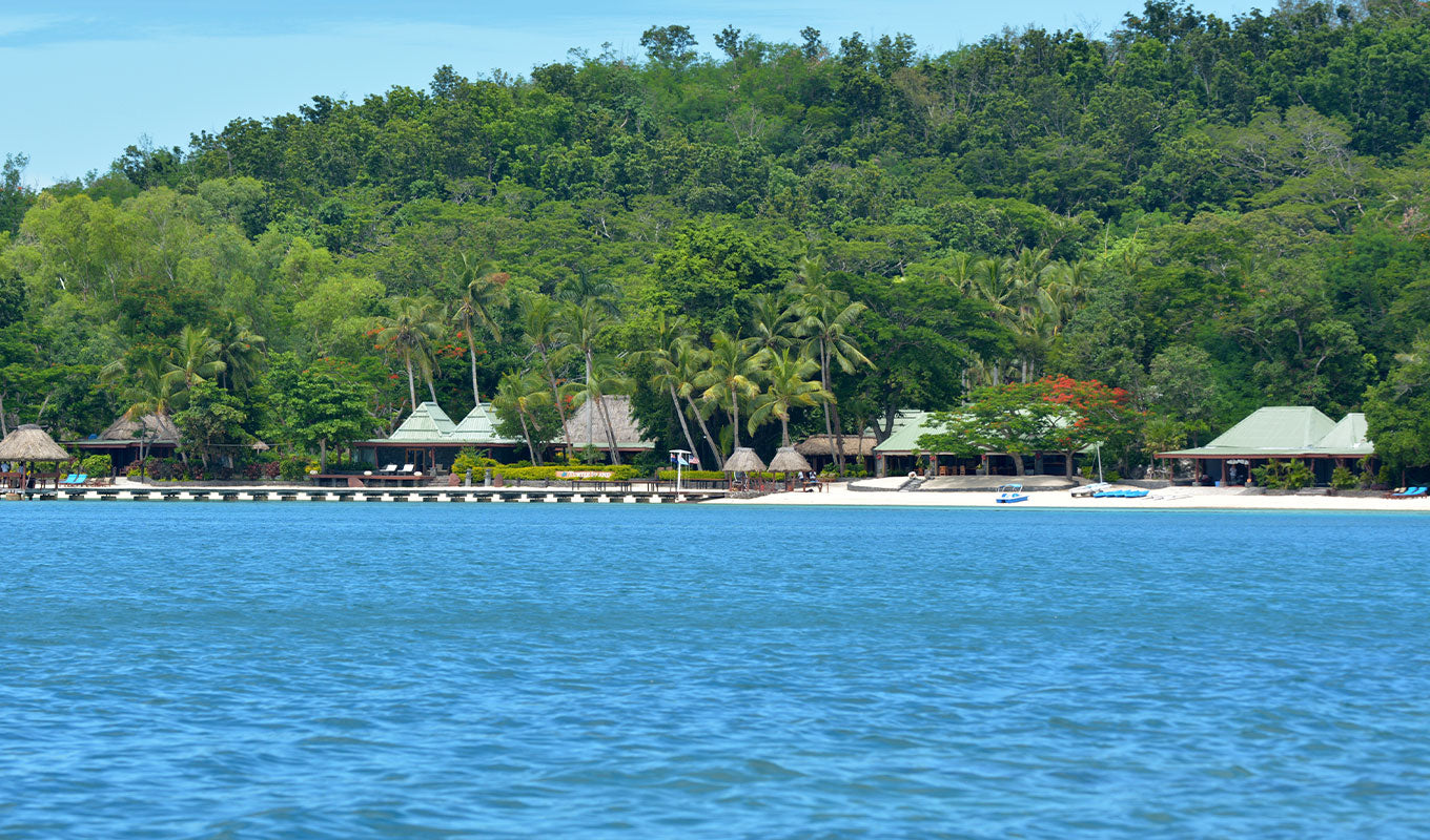 paddleboarding in turtle island fiji