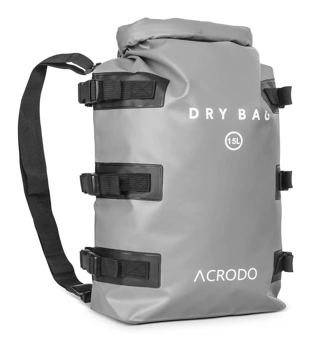 Grauer schwimmender, wasserdichter Packsack von Acrodo