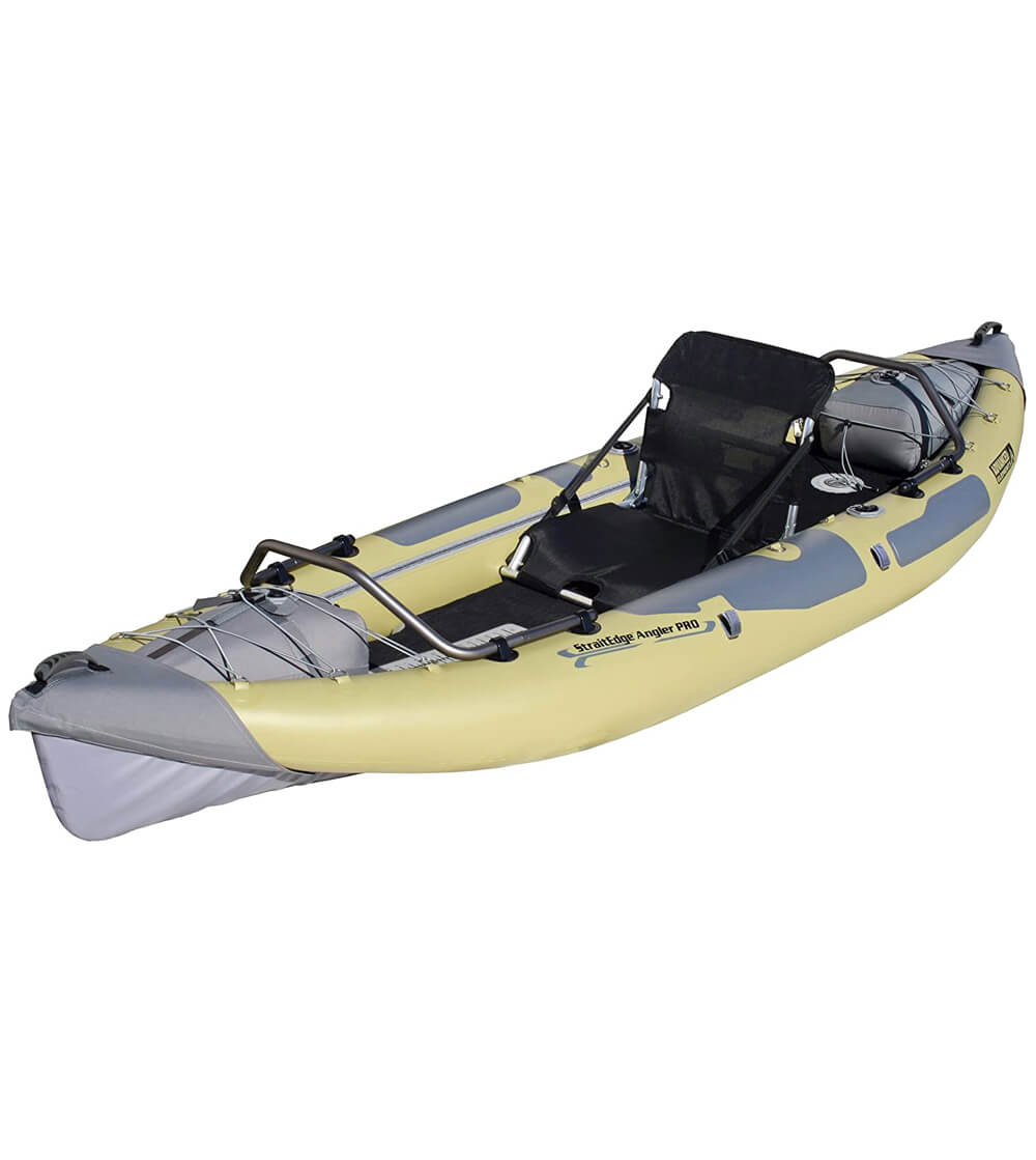 ADVANCED ELEMENTS StraitEdge Angler PRO Inflatable Kayak, Khaki