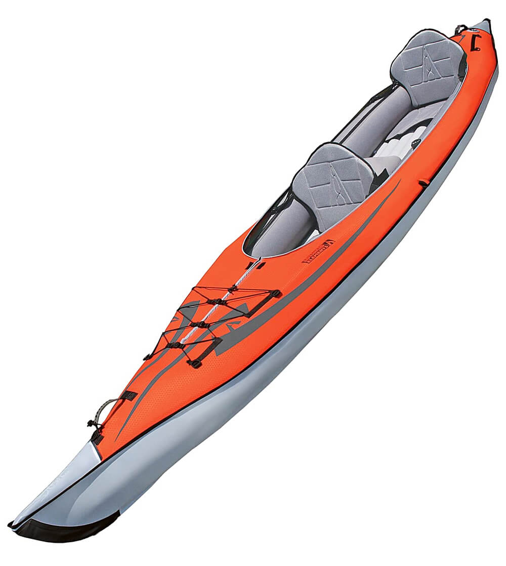Red advanced elements convertible inflatable tandem kayak