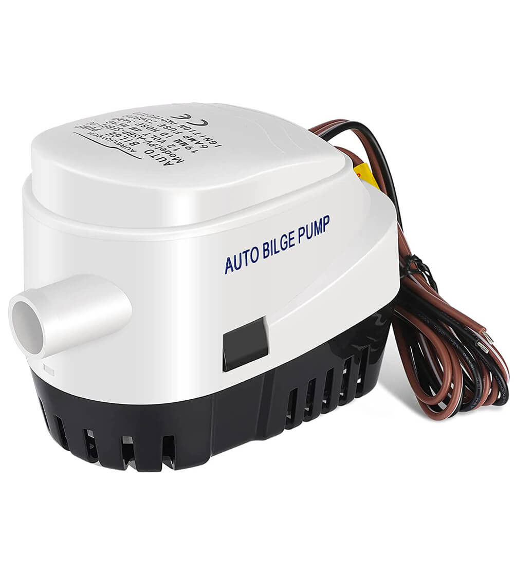 AURELIO TECH 750GPH Automatic Submersible Small Boat Bilge Water Pump