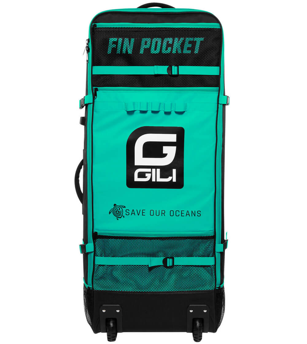Gili teal rolling inflatable SUP backpack