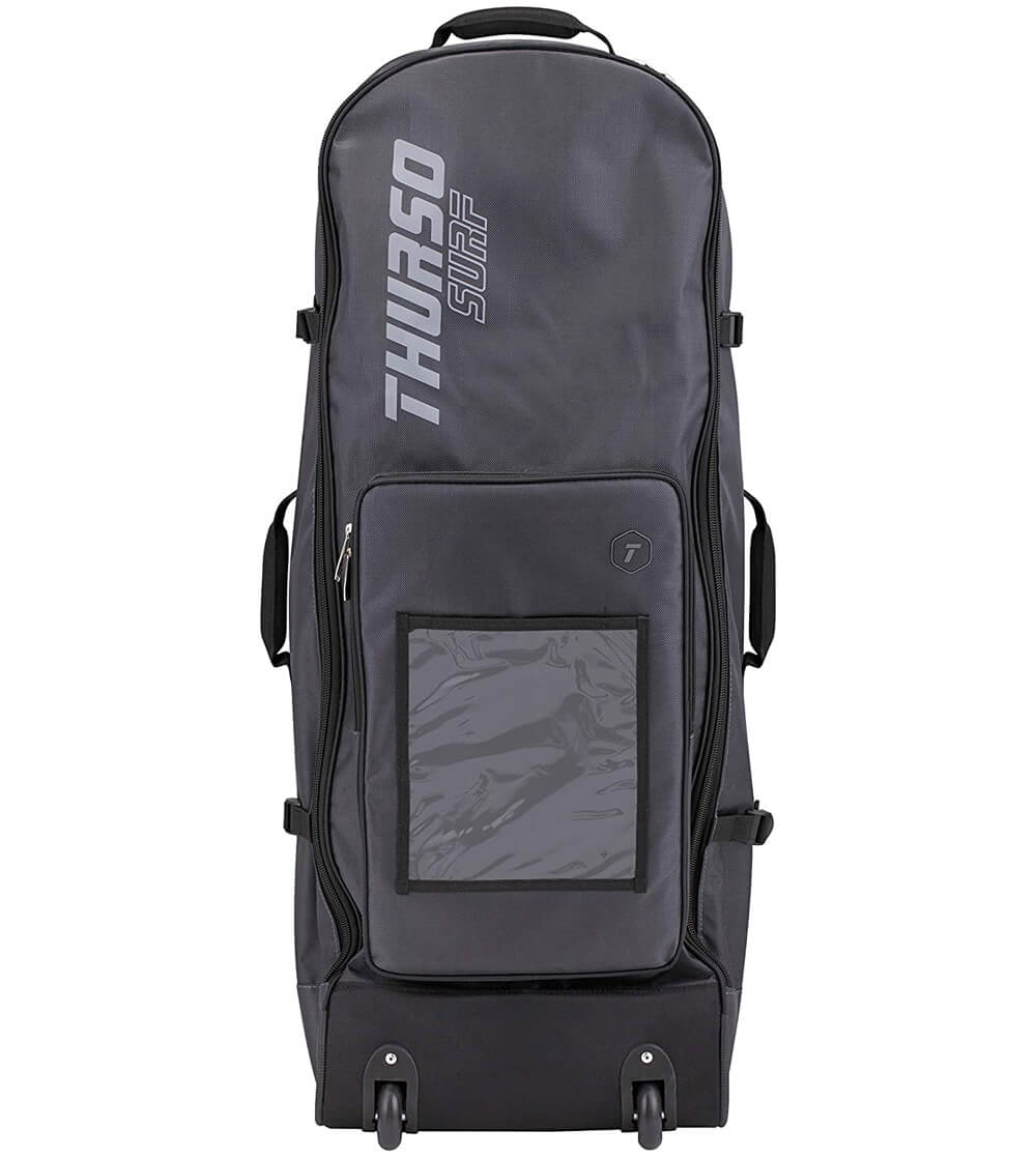 Black thurso surf inflatable sup rolling bag