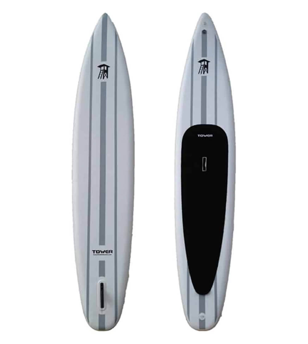 Tower Xplorer inflatable stand up paddle board color white
