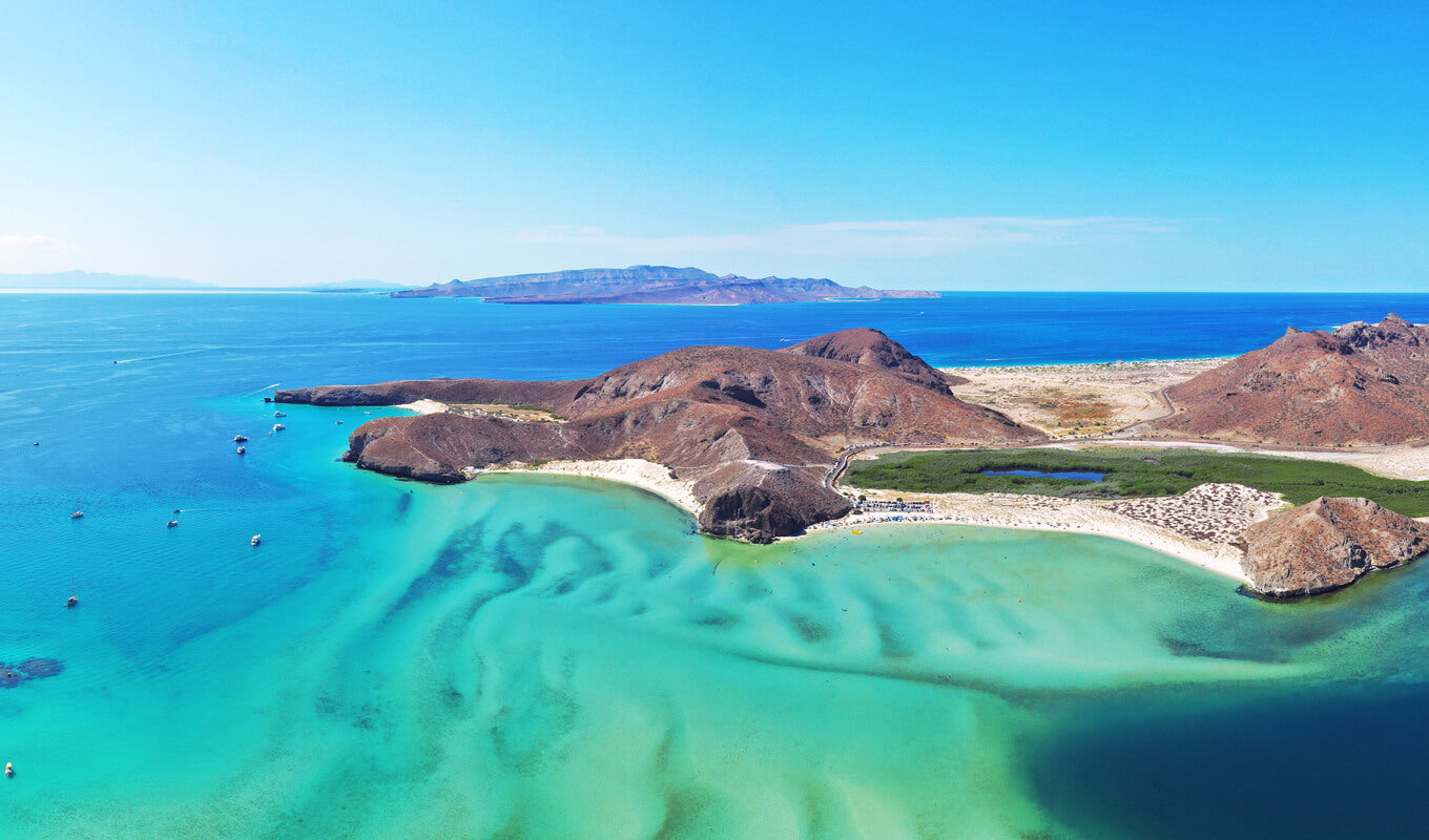 Panoramen aus der Luft von Baja California Sur, Mexiko