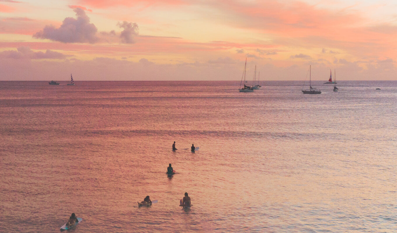 Paddle boarders at Blake island marine state park