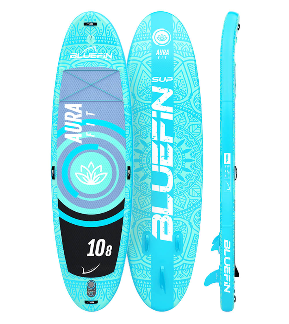 Bluefin aura fit yoga SUP for cobra pose