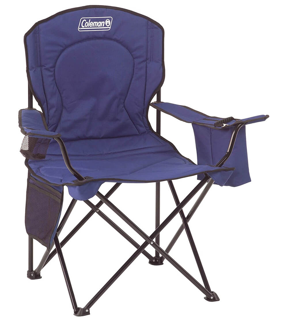 Budget Beach Chair Coleman Oversized Quad Chair with Cooler