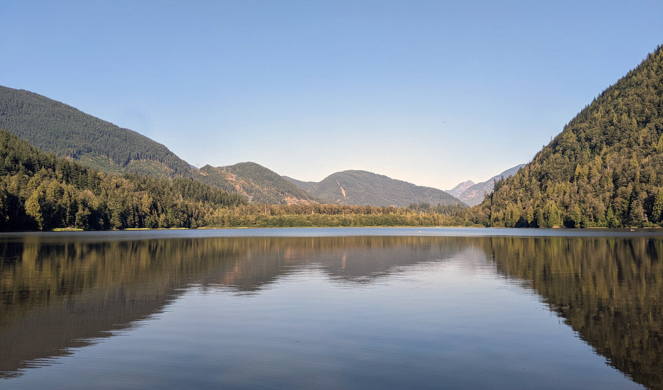 Calm water of Deer Lake, Vancouver