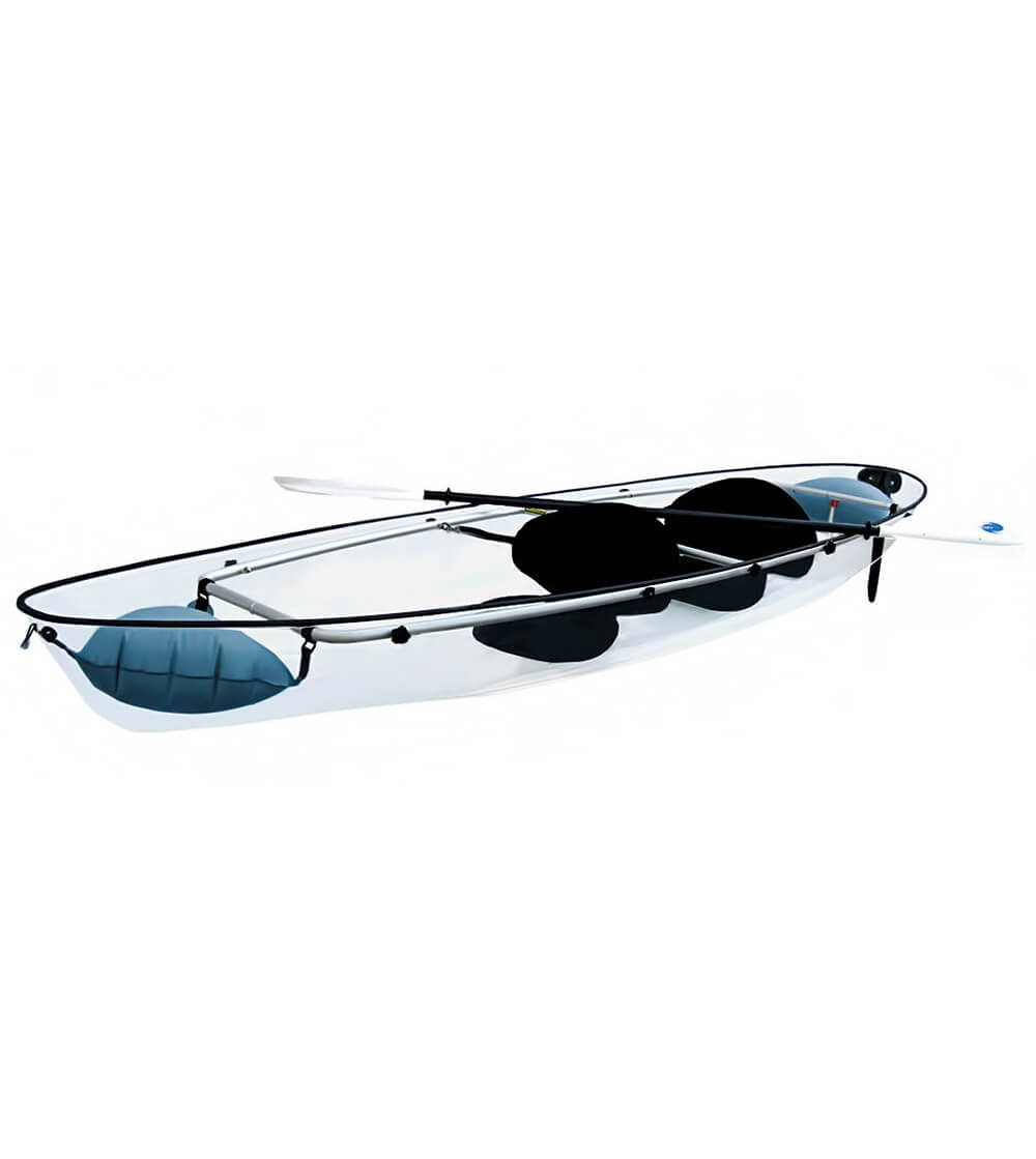 DUTUI Transparent kayaks fishing boats double transparent canoes crystal clear wear resistant