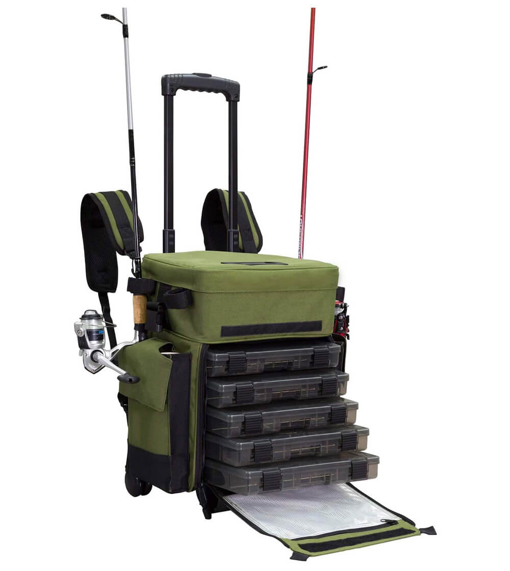 Jetty Fishing Trolley with Tackle Box [94309+1]