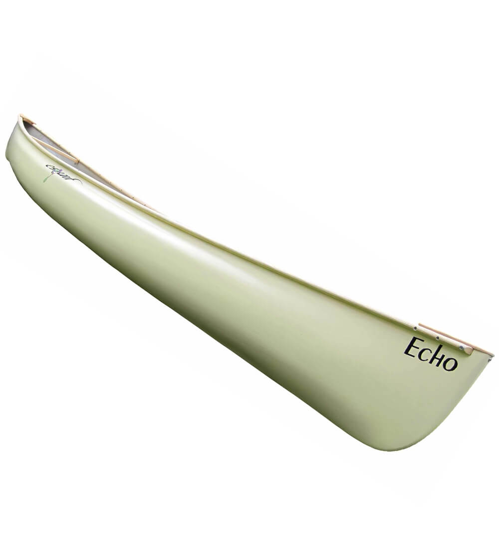 Wooden canoe with webbed seat, Echo by Esquif