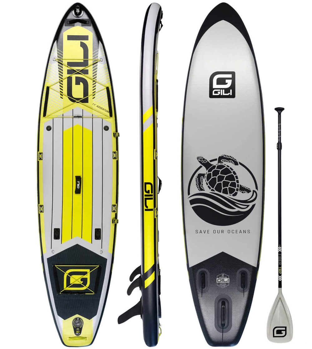 GILI Adventure aufblasbares Stand-Up-Paddle-Board-Paket