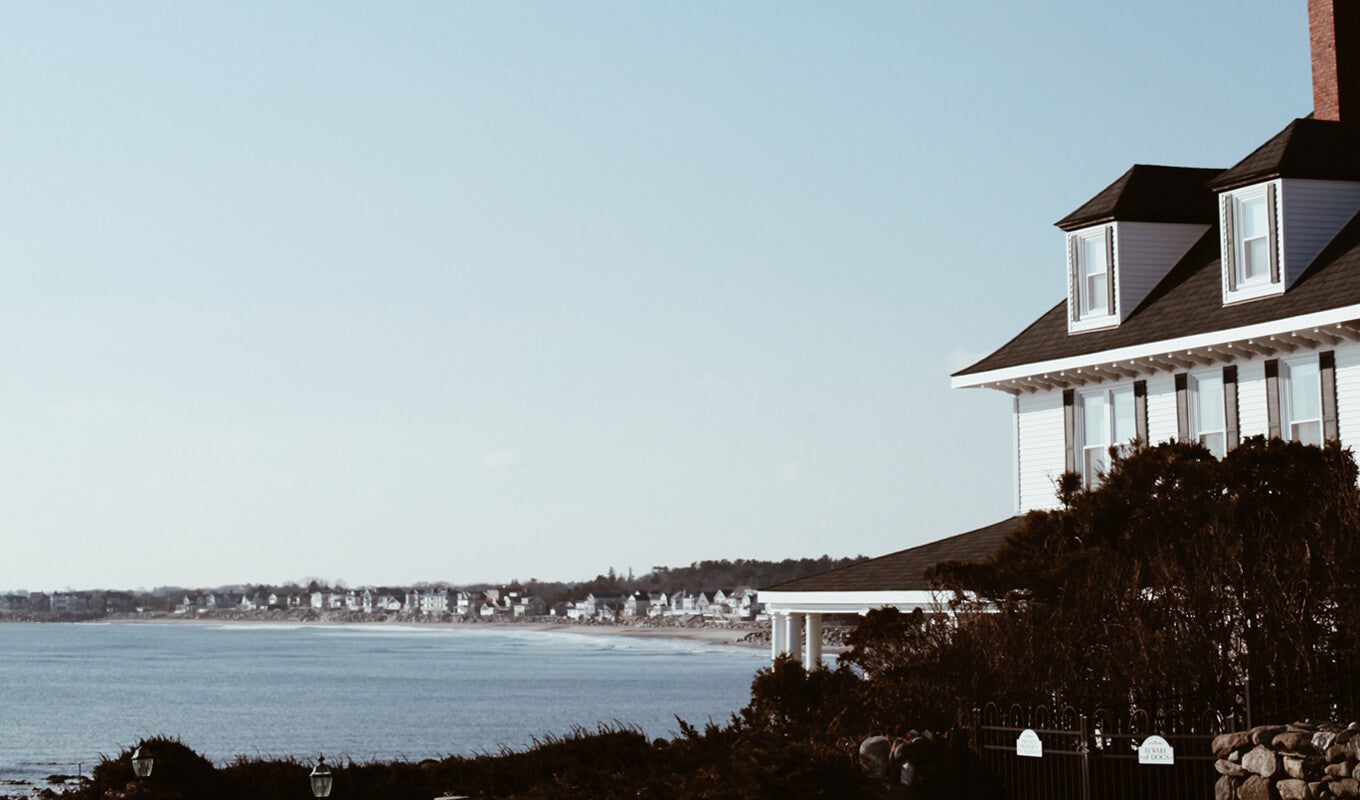 White building near Hampton Beach