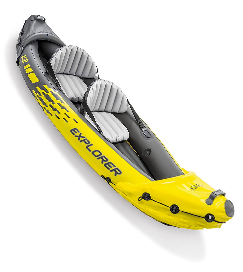 Yellow intex explorer kayak