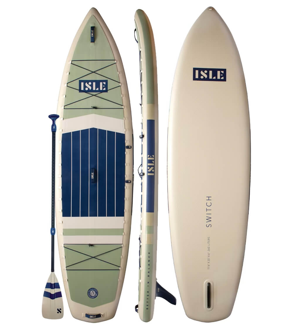 Inflatable kayak and paddle board package