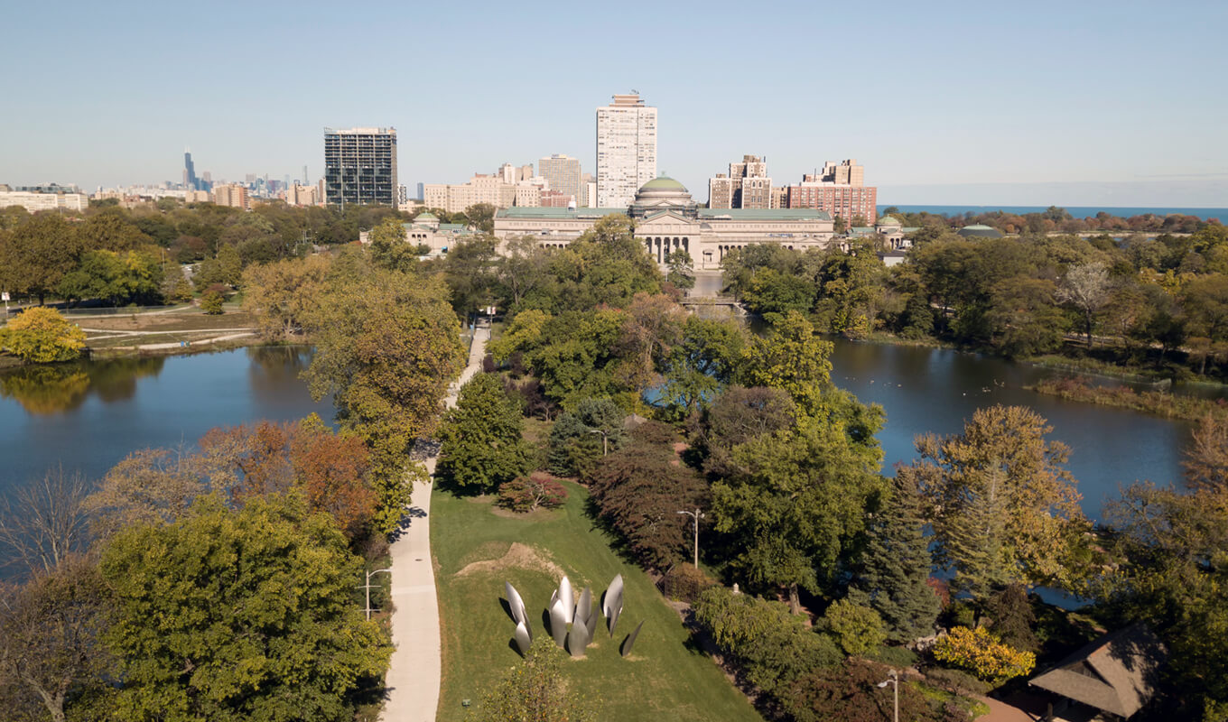 Jackson Park Lagoon near Chicago Museum