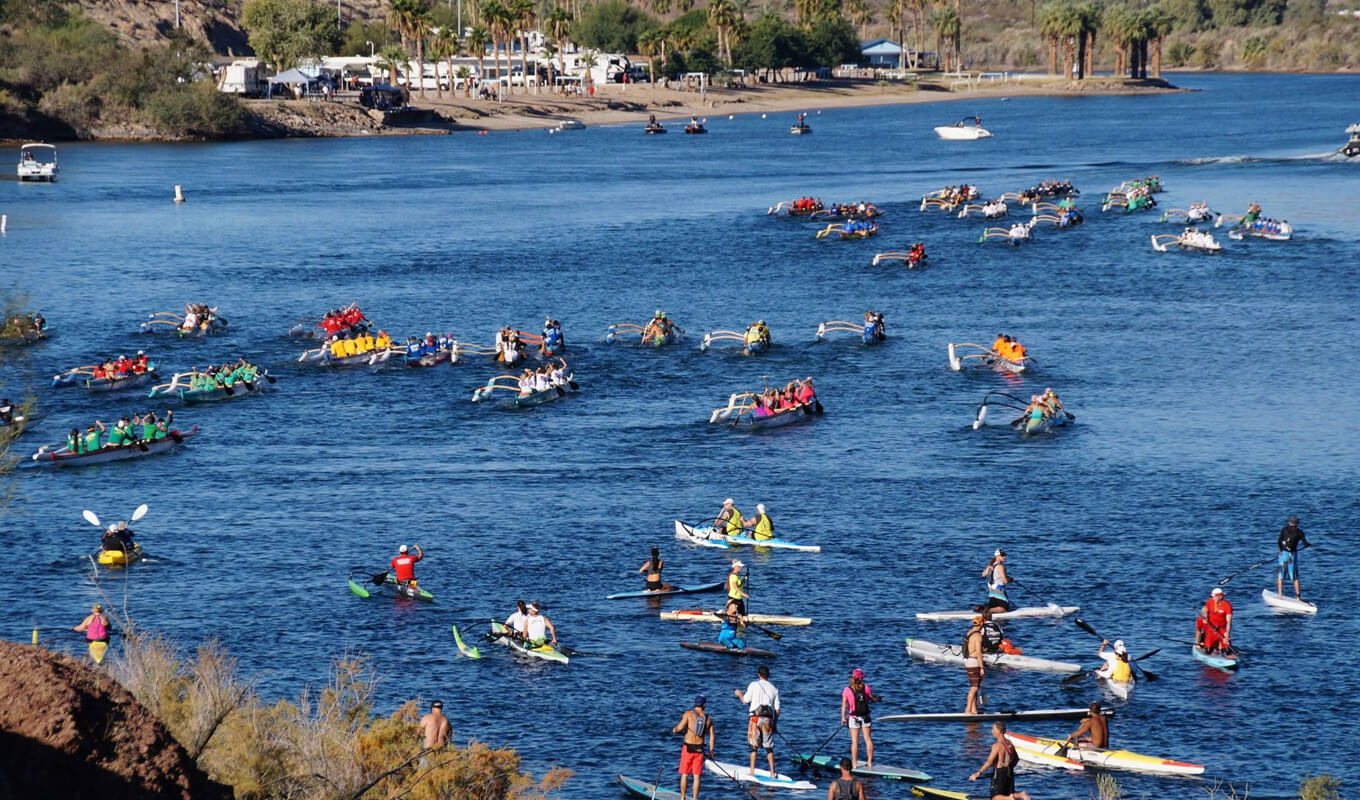 Paddle board, kayak and boating on lake havasu