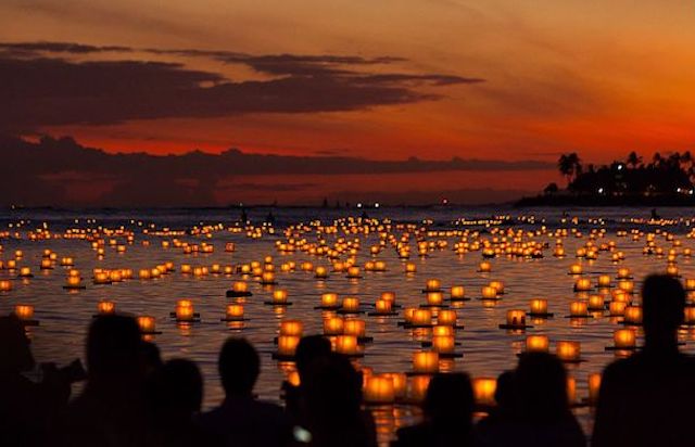 Laternenzeremonie auf Hawaii