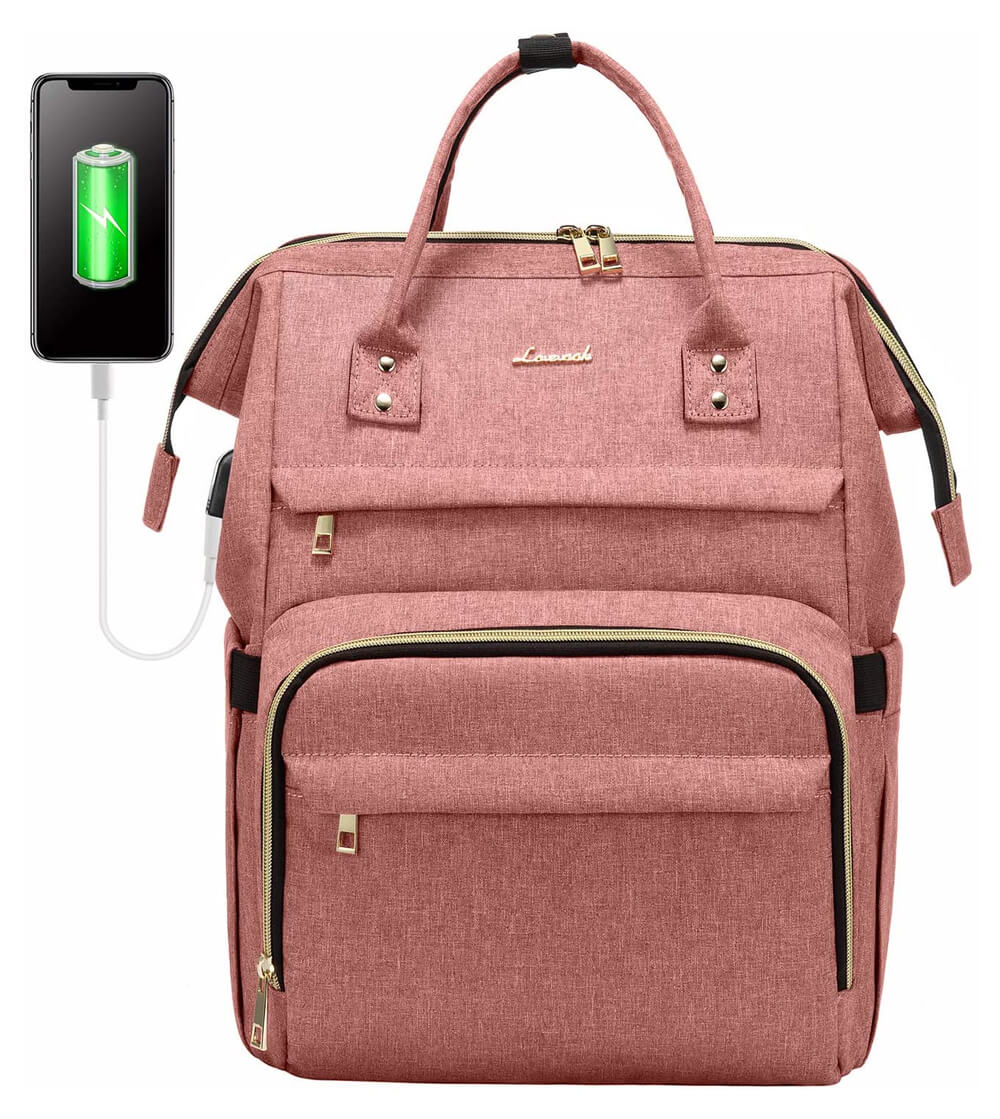 Lovelook Laptop Rucksack Damen Rucksack Geldbörse