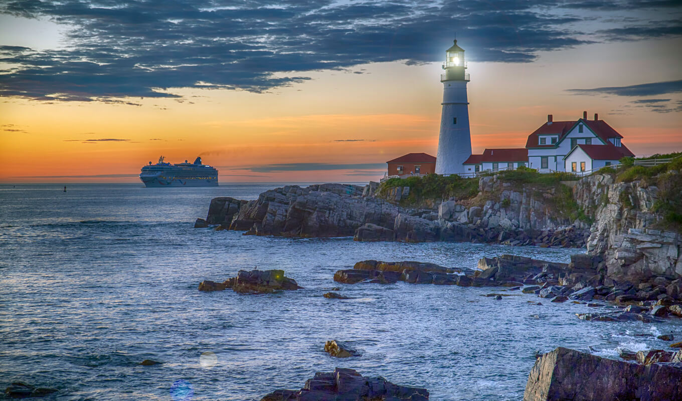 Leuchtturm am Crescent Beach, Cape Elizabeth