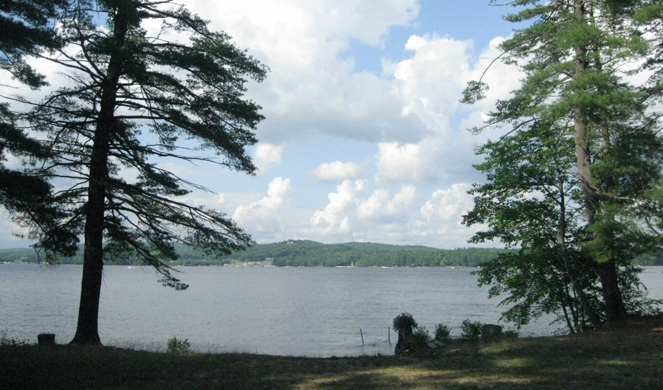 Campsite near Sebago Lake