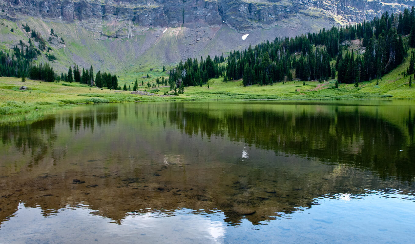 Hyalite reservoir in Montana