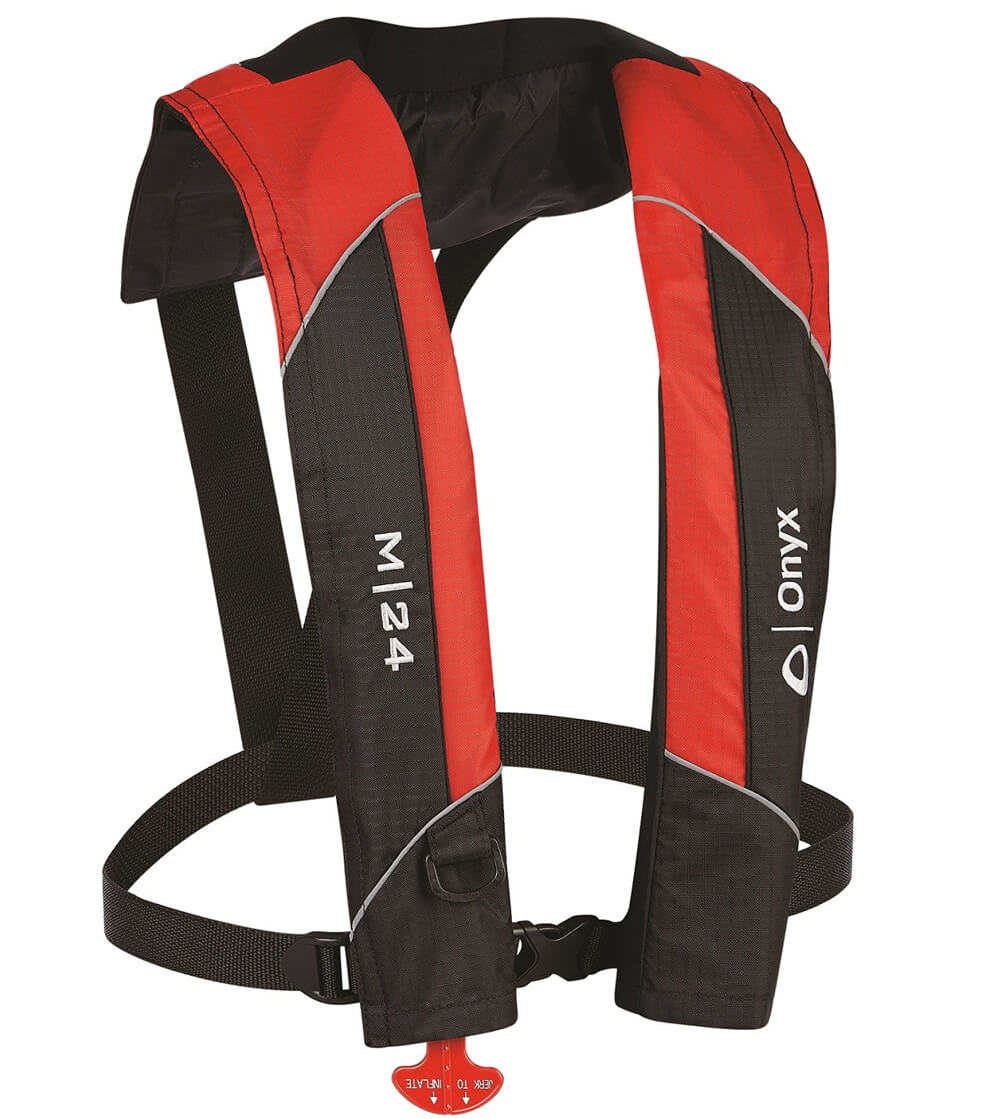 Red onyx M-24 inflatable life vest