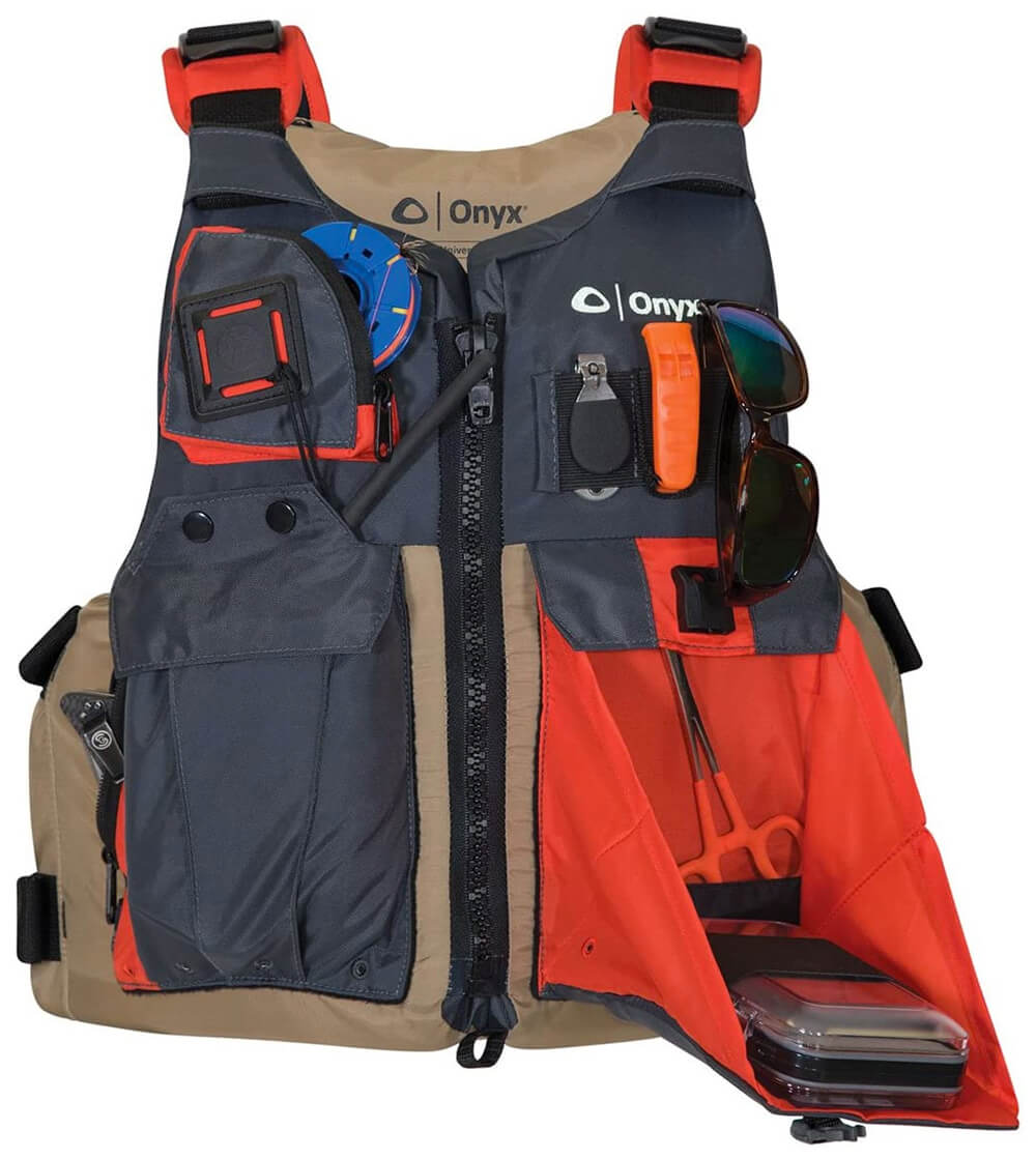 Onyx kayak fishing life jacket