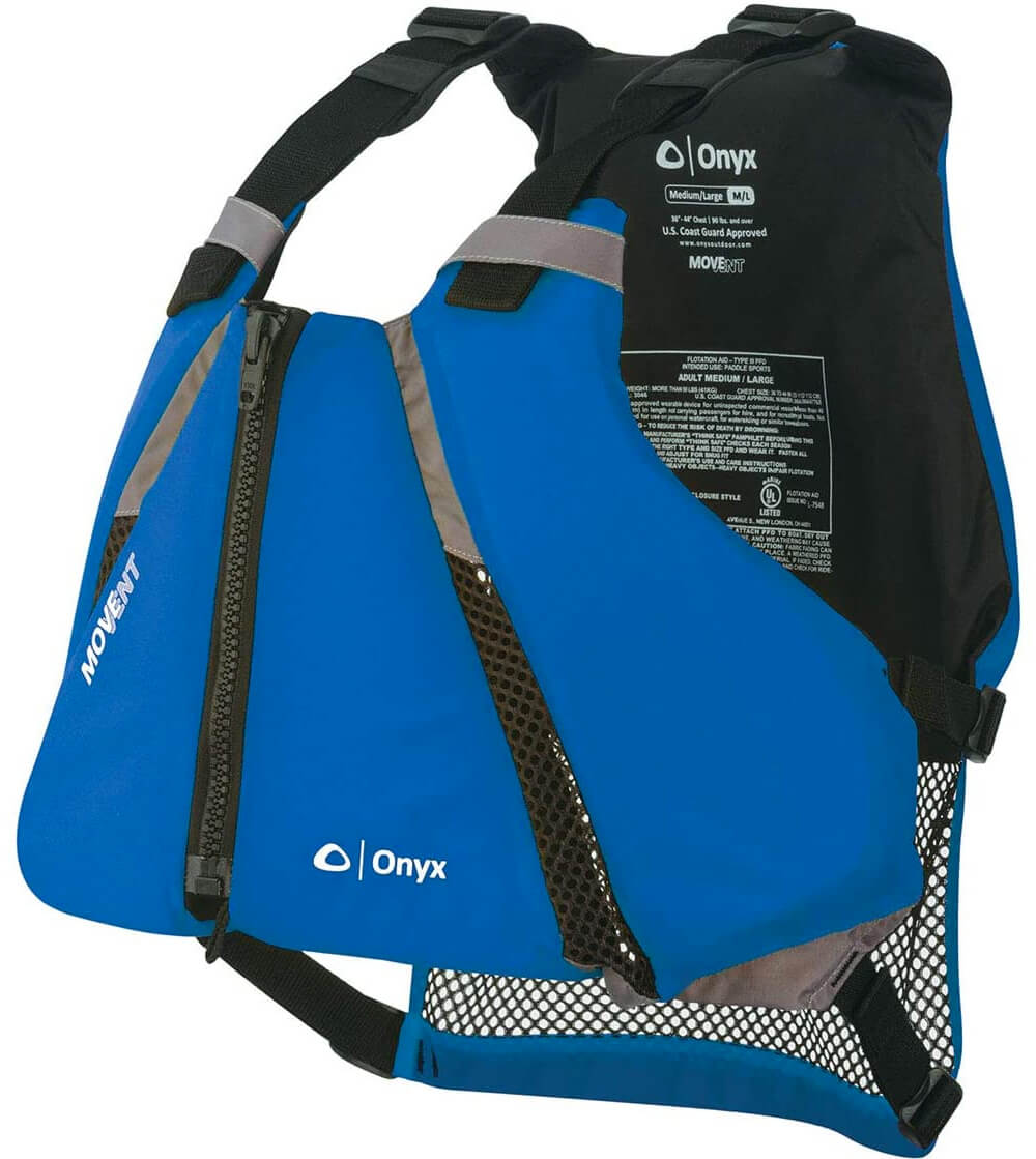 Blue onyx movevent curve dynamic life vest