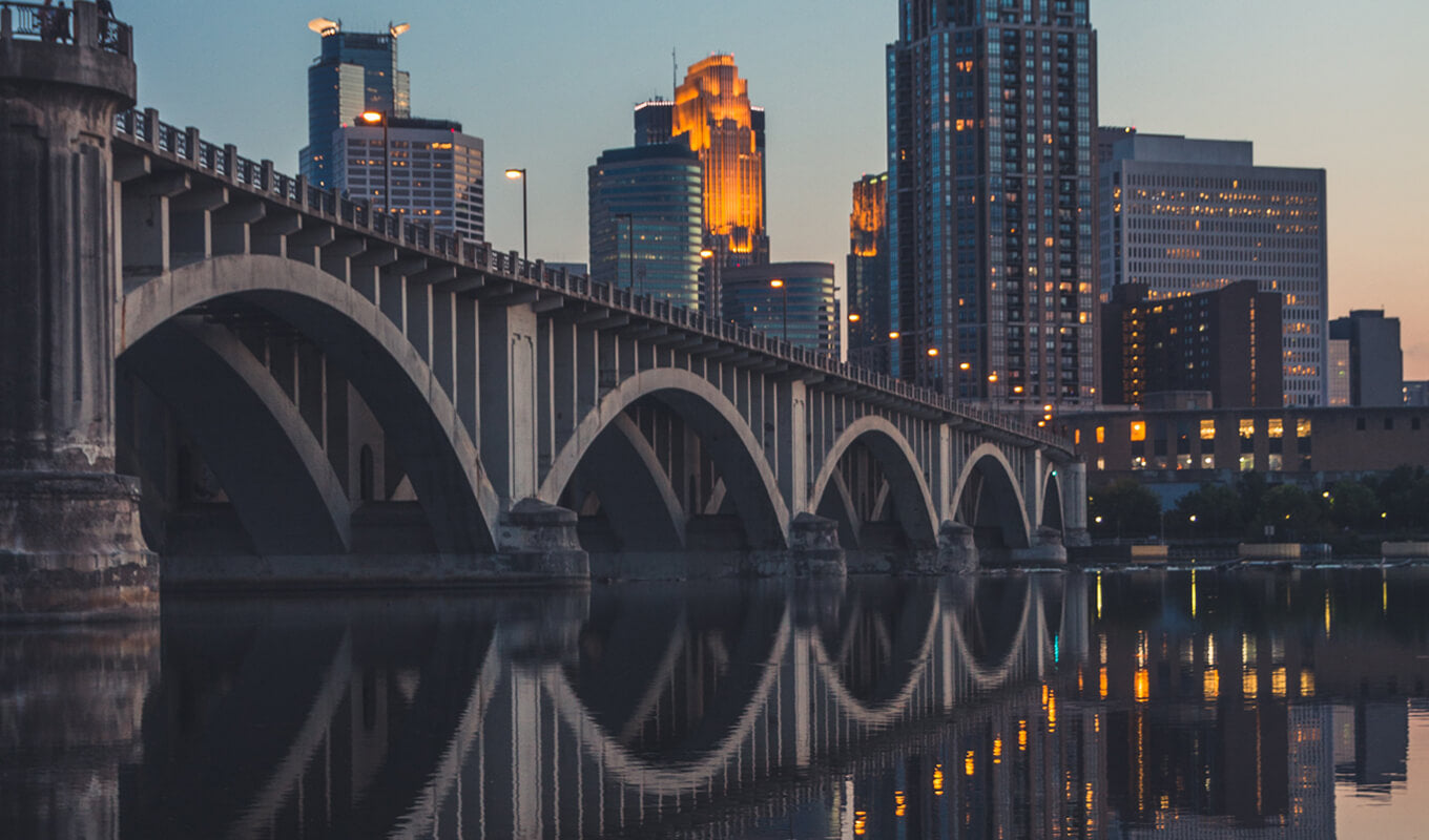 Fluss in der Nähe von Minneapolis