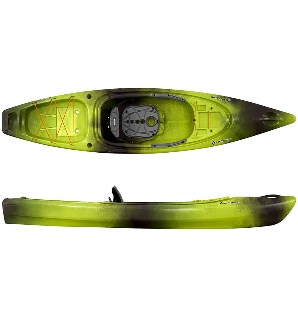 Perception sound sit inside kayak for fishing and fun