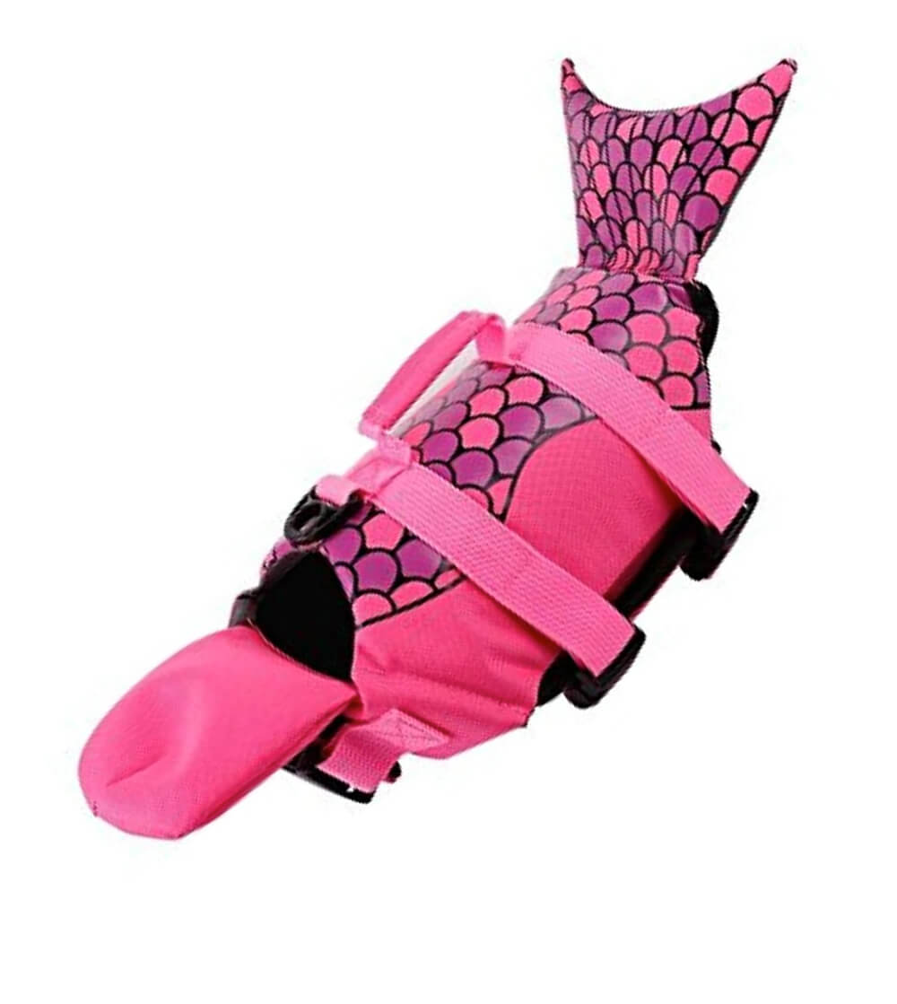 Pink petcee life jacket for small dogs