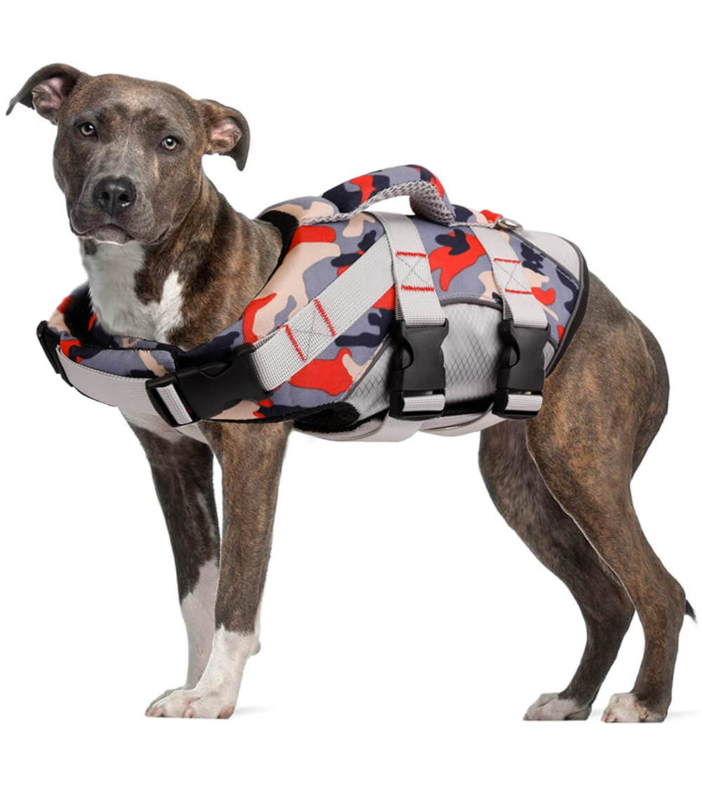  Outward Hound Granby Splash Camo Dog Life Jacket, Small : Pet  Supplies