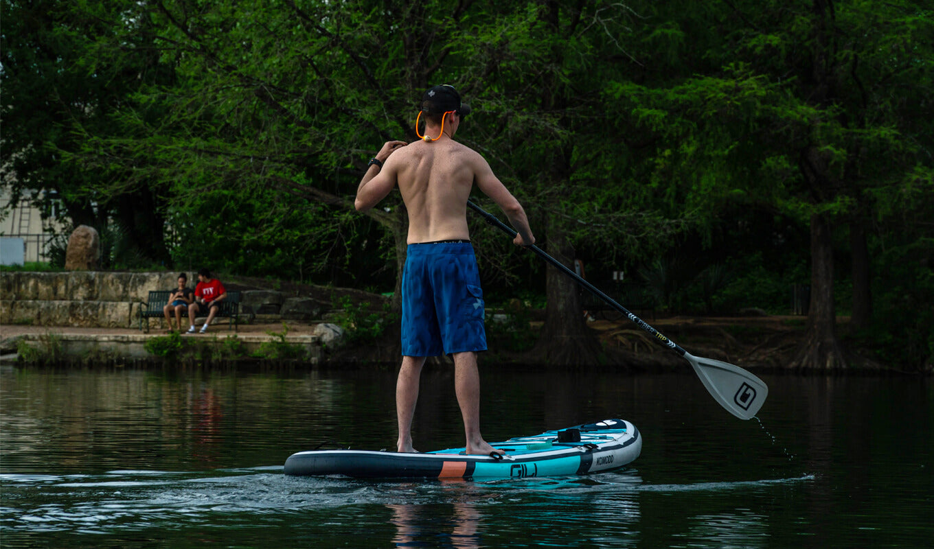 Man standing up on a SUP